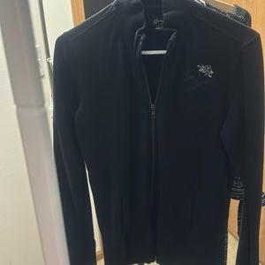 Guess women sweatshirt zip up jacket size L